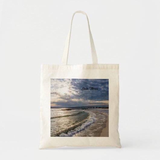 Destin Florida Abend Waves Tote Bag Tragetasche (Vorne)