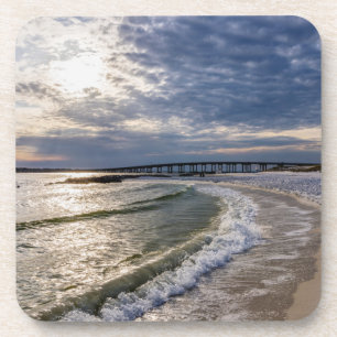 Destin Florida Abend Waves Untersetzer Set