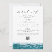 DESTIN Florida Bachelorette Itinerary Schedule Einladung (Rückseite)