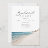 DESTIN Florida Bachelorette - Zeitplan Einladung (Vorderseite)