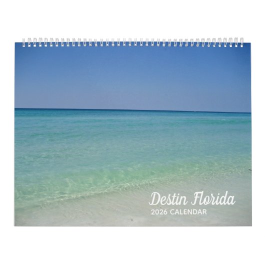 Destin Florida Beach Fotografy Seaside 2026 Wall Kalender (Titelbild)
