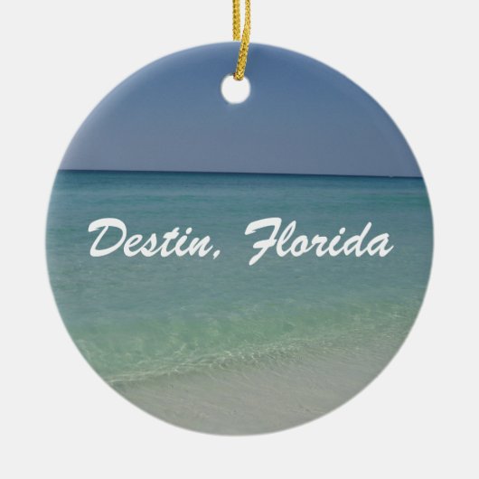 Destin Florida Beach Keramik Ornament (Vorne)