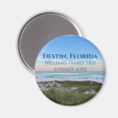 Destin Florida Beach Sunset Custom Family Trip Magnet (Vorderseite/Rückseite)