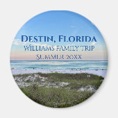 Destin Florida Beach Sunset Custom Family Trip Magnet (Vorne)
