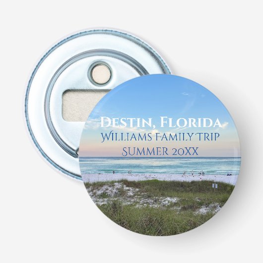 Destin Florida Beach Sunset Custom Keepake Flaschenöffner (Vorderseite)