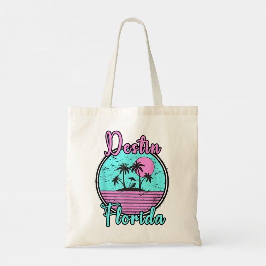 Destin Florida Beach Travel Souvenir Florida Tragetasche (Rückseite)