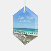 Destin Florida Beach Trip Ocean Sake Weihnachten Ornament Aus Glas (Vorderseite Links)