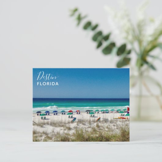 Destin Florida Beautiful Beach Foto Postcard Postkarte (Stehend Vorderseite)