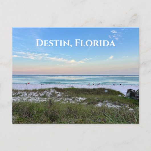 Destin Florida Beautiful Sunset Beach Foto Postkarte (Vorderseite)