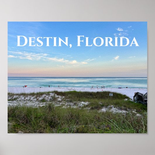 Destin Florida Beautiful Sunset Beach Fotografie Poster (Vorne)