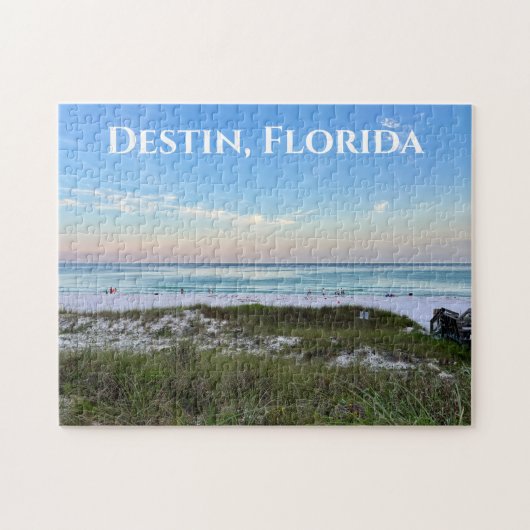 Destin Florida Beautiful Sunset Beach Fotografie Puzzle (Horizontal)