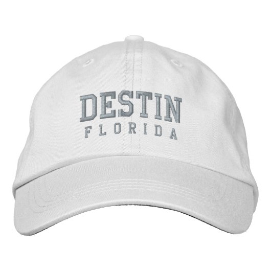 Destin Florida bestickte Baseballhutte Bestickte Baseballkappe (Vorderseite)