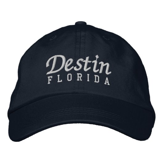 Destin Florida bestickte Baseballhutte Bestickte Baseballkappe (Vorderseite)