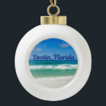 Destin Florida Blue Beach Ocean Waves Foto<br><div class="desc">Ein schönes Strandfoto,  aufgenommen im idealen Urlaubsziel von Destin,  Florida. Das wunderschöne grüne Wasser von Sandestin spült bis zum sandigen Ufer unter dem ruhigen blauen Himmel,  um das perfekte landschaftliche Foto für einen Urlaub zu machen. Gedenken Sie Ihren tropischen Urlaub mit diesem schönen Geschenk.</div>