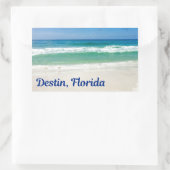 Destin Florida Blue Beach Rechteckiger Aufkleber (Tasche)