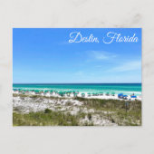 Destin Florida Coast Beach Umbrellas Fotografie Postkarte (Vorderseite)