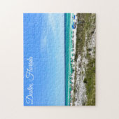 Destin Florida Coast Beach Umbrellas Hübsche Custo Puzzle (Vertikal)