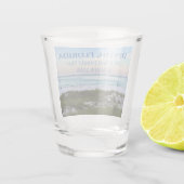Destin Florida Custom Beach Vacation Souvenir Schnapsglas (Rückseite)