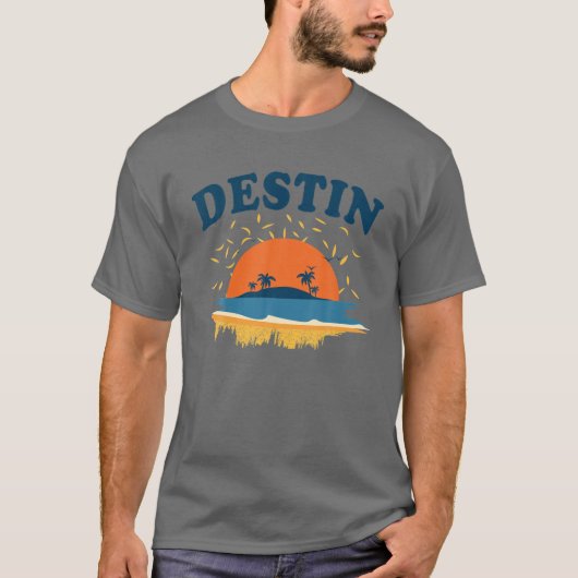 Destin Florida FL City Tourist Souvenir Geschenk M T-Shirt (Vorderseite)