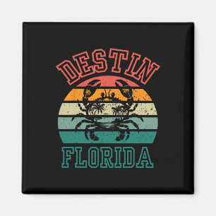 Destin Florida Fl Surfen Retro Sonnenuntergang Us  Magnet