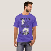 Destin Florida Golfküste Minimalistisch Palmenbaum T-Shirt (Vorne ganz)