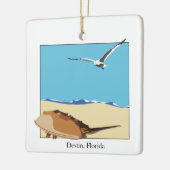Destin, Florida Horseshoe Crab Sea Gull Beach Keramikornament (Links)