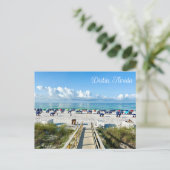 Destin Florida Hübsch Beach Umbrellas Fotografie Postkarte (Stehend Vorderseite)