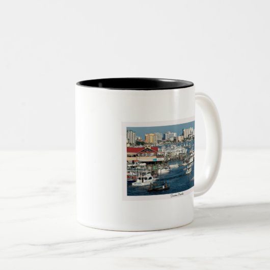 Destin Florida Kaffee-Tasse Zweifarbige Tasse (VorderseiteRechts)