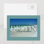 Destin, Florida matt Postkarte (Vorne/Hinten)