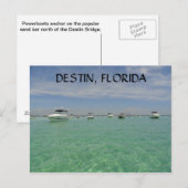DESTIN FLORIDA NAUTICAL POSTCARD AUF CRAB ISLAND POSTKARTE (Vorne/Hinten)