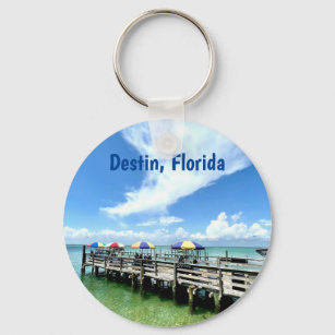 Destin Florida Ocean Boardwalk Fotografie Custom Schlüsselanhänger