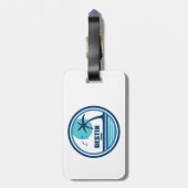 Destin Florida Palm Tree Birds Gepäckanhänger (Rückseite vertikal)