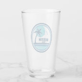 Destin Florida Palm Tree Birds Glas (Rückseite)