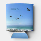 Destin Florida Pelicans Meeresfotografie Dosenkühler (Rückseite)