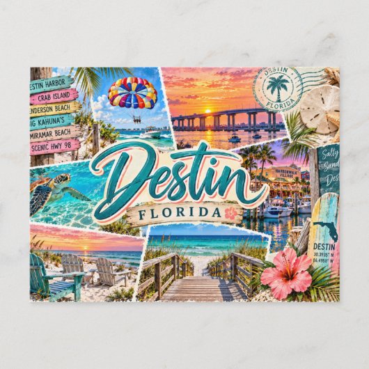 Destin Florida Postkarte (Vorderseite)