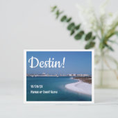 Destin Florida Save the Date Hochzeit oder Veranst Postkarte (Stehend Vorderseite)