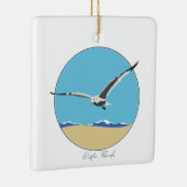 Destin, Florida Sea Gull am Strand Keramikornament (Rechts)