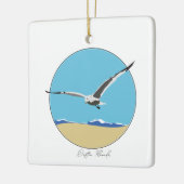 Destin, Florida Sea Gull am Strand Keramikornament (Links)