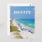 Destin Florida Strandszene Postkarte (Vorne/Hinten)