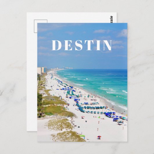 Destin Florida Strandszene Postkarte (Vorne/Hinten)