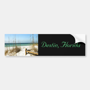 Destin, Florida - Strandszenen-Autoaufkleber Autoaufkleber
