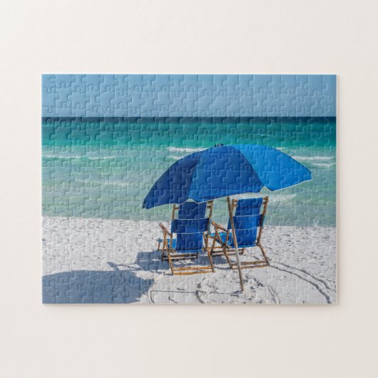 Destin Florida Stühle und Regenschirm Jigsaw Puzzl Puzzle (Horizontal)