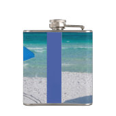 Destin Florida Stühle und Schirmflasche Flachmann (Rückseite)
