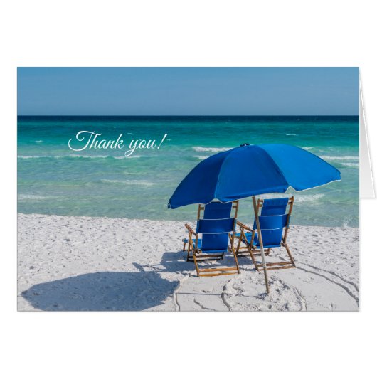 Destin Florida Stühle und Umbrella Dankeschön U-Ca (Vorderseite (Horizontal))