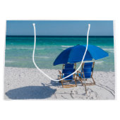 Destin Florida Stühle und Umbrella Geschenktasche Große Geschenktüte (Vorderseite)