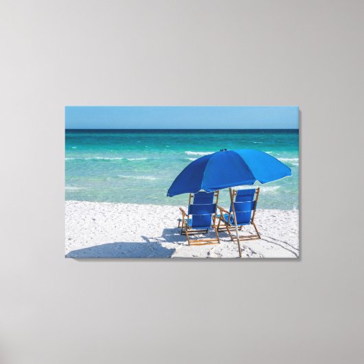 Destin Florida Stühle und Umbrella Leinwand (Vorderseite)