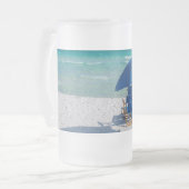 Destin Florida Stühle und Umbrella Mattierte Tasse (Vorderseite Links)