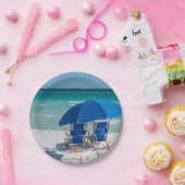 Destin Florida Stühle und Umbrella Paper Teller (Party)