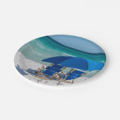 Destin Florida Stühle und Umbrella Paper Teller (Schrägansicht)