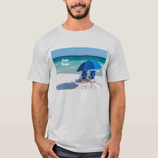 Destin Florida Stühle und Umbrella T - Shirt (Vorderseite)